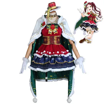 Meilė Gyvena Saulės Aqours Kalėdų 9 Simbolių Takami Chika Watanabe Jūs Kurosawa Ruby Suknelė Vienodas Anime Cosplay Kostiumai