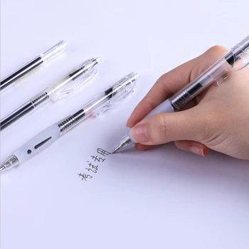 Greitai džiūstantys gelio rašiklis studentų tyrimo pasirašyti pen black in paprasta 0.5 Paspauskite vandens rašiklis tiesioginio skystų Zhuzhu Jun xueba pen