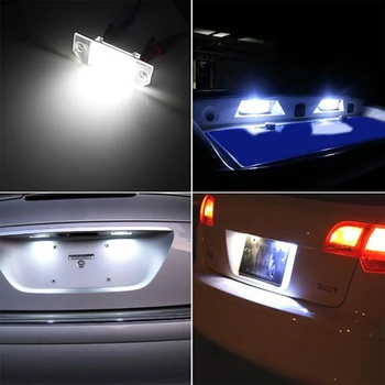 2vnt Mini Cooper S Vienas R50, R52, R53 Universalus 12V LED Automobilių Skaičius Licencijos Uodegos Plokštelės Šviesos Lemputės