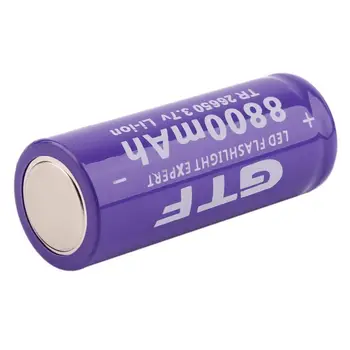 Naujas 26650 Baterija 3.7 V 8800mAh 26650A Li-ion Batteria LED Žibintuvėlį, Fakelą Akumuliatorių Baterijos Elementų