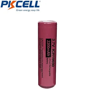 15PC PKCELL 18650 Baterija 2200mAh 3.7 V, Li-ion Įkraunama Baterija Flat Top Nr. PCB Apsauga Žibintuvėlis