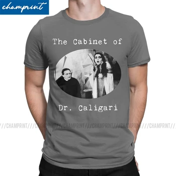 Vyriški Kabineto Dr. Caligari Filmo Marškinėliai vatos Pagaliukai Atsitiktinis Trumpas Rankovės Įgulos Kaklo Tee Marškinėliai, Gimtadienio dovana, T-Shirt