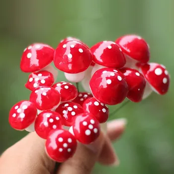 20 vnt Mini Putų Grybų Sodo Ornamentu Dirbtinių Gėlių Vazonai, Bonsai Micro Kraštovaizdžio Dekoro Sodo Puošmena Accessories