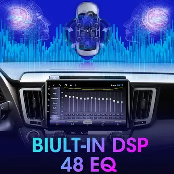 Toyota RAV4 2012-2018 Automobilio Radijo Android10.0 2Din Multimedijos Vaizdo Grotuvas, Navigacija, GPS DSP RDS Stereo 4G+64G 4G grynasis WIFI