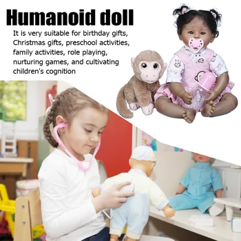 Žavinga NKP 50cm Silikono Minkštas Kūno Mergaitė Reborn Baby Doll Žaislas Kaip Gyvas Lėles, skirtas Kūdikiams, Vaikams, Vaikų Gimtadienio Dovanos Metu