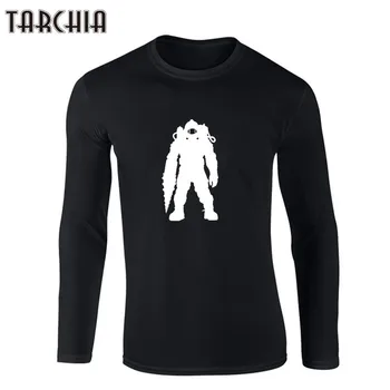 TARCHIA Atsitiktinis Vyrų Astronautas T-Shirt Vyrams Medvilnės Derliaus Astronautas Įgulos Kaklo Visą Rankovėmis Spausdinti Tees Viršūnes Vasaros Drabužių