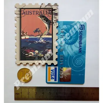 Australija suvenyrų magnetas derliaus turizmo plakatas