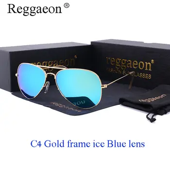 Reggaeon classic Prekės ženklo stiklo akiniai nuo saulės Vyrams, moterims, stiklinis lęšis Anti-glare karšta saulė superstar akiniai vairavimo 3025 UV400 58mm