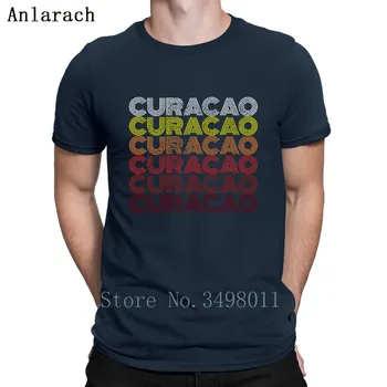 Curacao Marškinėliai Asmeninį Medvilnės Plius Dydis 3xl Slim Prarasti Autentišką Pavasarį, Rudenį Raidžių Marškinėliai