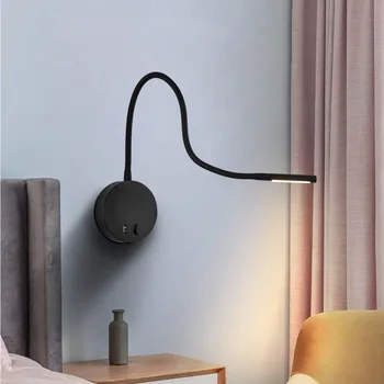Zerouno led knygą šviesos skaitymo knyga, lempa, patalpų miegamojo lovos galvūgalio sienos lempos lanksčiai reguliuojamas studijuoti kambarys wandlamp