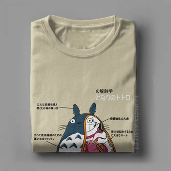 Vyrų Anatomiją Kaimynas Marškinėliai Hayao Miyazaki Anime Japonijoje Ghibli Totoro Medvilnės Vyrų Marškinėlius Marškinėliai, Negabaritinių Marškinėliai