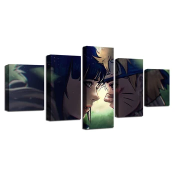 Sistema, Sienos Meno Modulinės HD Drobės Šiuolaikinės 5 Skydelis Anime Naruto Kambarį Nuotraukos Namų Puošybai Išspausdintas Plakatas, Tapyba