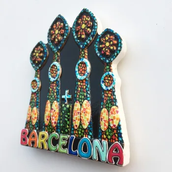 BABELEMI Suvenyrų Barselona Ispanija Sagrada Familia Katedra, Šaldytuvas, Magnetinis Lipdukas Šaldytuvas Magnetas Namų Virtuvės Puošmena