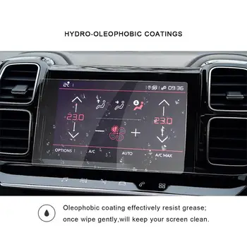 RUIYA automobilių screen protector for Citroen C5 aircross 2019 2020 automobilių navigacijos touch centras ekranas,grūdintas stiklas, apsauginė plėvelė