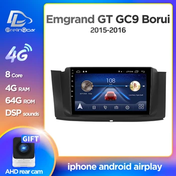 Prelingcar Android 10.0 Sistemos, Automobilis IPS Jutiklinį Ekraną, Stereo Geely Emgrand GT GC9 Borui-2016 grotuvas Stereo DSP