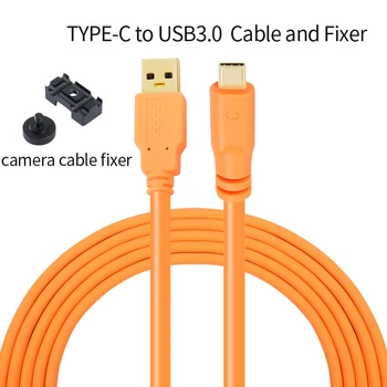 PERESAL USB Tipo c kabelio A7R4 A7R3 A7M3 fotoaparatą cannon R RP vaizdo kameros jungtis su kompiuteriu/Nešiojamuoju pririšti šaudymo linijos
