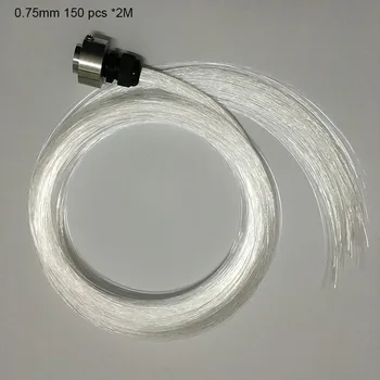 Nemokamas pristatymas 0,75 mm PMMA plastiko šviesolaidį kabelį 150pcs X 2Meters visų rūšių led šviesos variklio vairuotojas