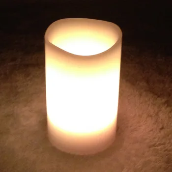 3pcs 12 Spalvų Besikeičiančių Spalvų LED Mirgėjimas Flameless Parafino Žvakes Su baterija, nuotolinio valdymo pultelis Kalėdų Dekoro