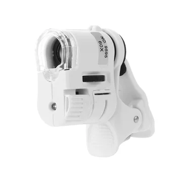 Mini Skaitmeninis Universalus 60X Mobiliojo Didinamojo Stiklo Telefone Mikroskopą Macro Objektyvo Zoom Mikro Kamera, Įrašo su LED Šviesa