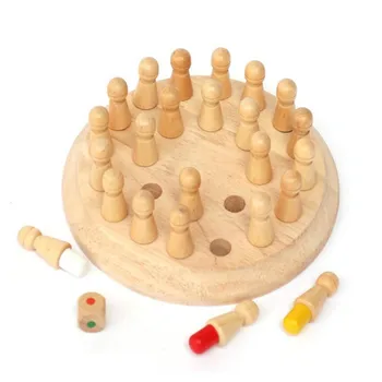 Vaikai Mediniai Atminties Rungtynės Stick Šachmatų Žaidimas Įdomus Blokuoti Stalo Žaidimas Švietimo Spalva Pažintinių Gebėjimų Žaislas Vaikams