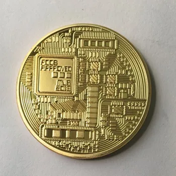 3 Vnt Klasikinis BTC Bitcoin 24K Nekilnojamojo paauksuoto Sidabro ir Bronzos Ženklelis 40 Mm Interneto Tema Suvenyrų Kolekcines Monetos Apdaila