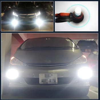 360 laipsnių Apšvietimo H11 LED H8, HB4 9006 9005 HB3 Automobilio LED Lemputės 6000K Turbo LED Projektorius Vairavimo Šviesos Auto, Priekiniai Rūko žibintai, Balta
