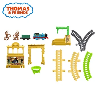 Vaikas Žaislai, Thomas & Friends Trackmaster Beždžionių Rūmai Nustatyti, Multi-funkcija Traukinio Bėgių Žaislai Su Elektrinių Automobilių Už Vaikas Kalėdų Dovana