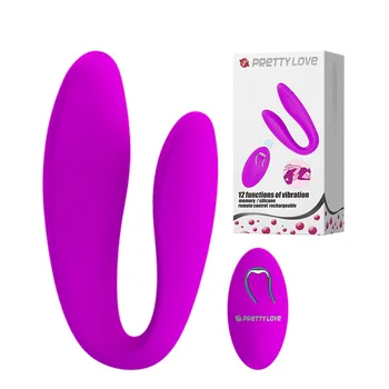 Gana meilės 12 greičio Vibratorius silikono vibe kiaušiniai U Tipo Vandeniui G spot nuotolinio valdymo Klitorio dildo makšties Sekso Žaislų pora