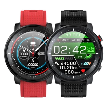 L15 Smart Watch Vyrų LED Šviesos EKG+PPG Širdies ritmas, Kraujo Spaudimas Visiškai Jutiklinis Ekranas IP68 Vandeniui Kelis Sporto Smartwatch