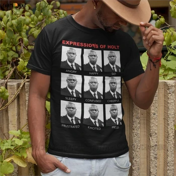 Pareikšti Holt Atsitiktinis Marškinėliai Vyrams Brooklyn Devyni Devyni Brooklyn 99 Trumpomis Rankovėmis Drabužius Klasikinis Trišakiai Medvilnės Crewneck T-Shirt