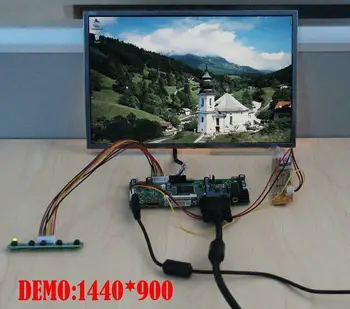 Yqwsyxl Kontrolės Valdyba Stebėti Rinkinys N141I3-L05 N141I3-L07 HDMI + DVI + VGA LCD LED ekrano Valdiklio plokštės Tvarkyklės