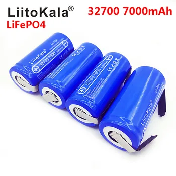 LiitoKala Lii-70A 3.2 V 32700 7000mAh LiFePO4 Baterija 35A Nuolat Išleidimo Didžiausias 55A Didelės galios baterija+Nikelio lakštai