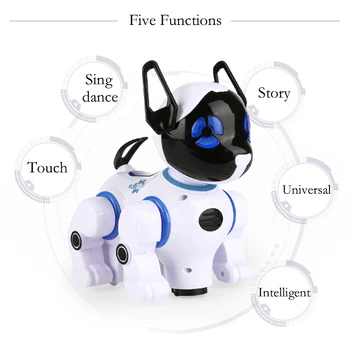 Elektroninių Protingas Robotas Šunys Nuotolinio Valdymo Mašiną, Šuo Universalus Vaikščiojimo Dainavimas, Šokiai Vaikams, Anksti Švietimo Žaislai 2629-T9