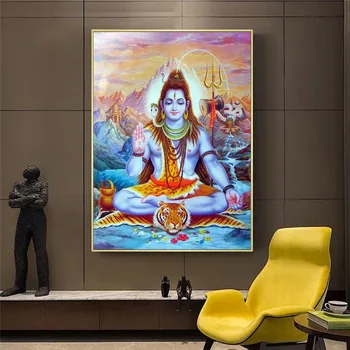 Viešpats šiva Drobės, Paveikslai ant Sienų, Menas, Plakatų Ir grafikos Induizmo Dievų Drobė Meno Nuotraukas Induizmas Meno Plakatai Namų Dekoro