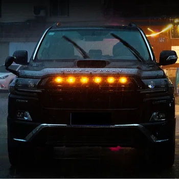 Automobilių Stiliaus LED Priekinės Grotelės, Šviesos, Grotelės, Žibintas Toyota Land Cruiser 200. 2016 m. 2017 m. 2018 m. 2019 m. 2020 m.