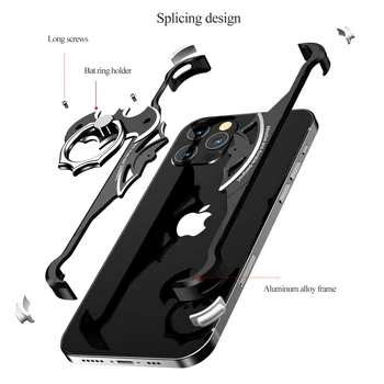 Telefono dėklas Skirtas iPhone 12 mini Pro prabangaus Metalo Rėmo Formą Su oro Pagalvė atsparus smūgiams originalus atveju Bamperis Atgal Bover Kietas Atveju
