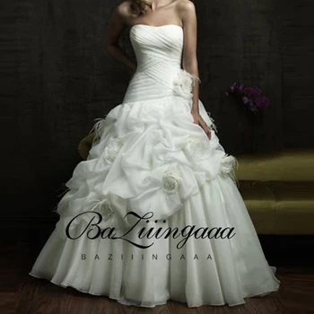 2020 Naujas Prabangus Vestuvių Suknelė nėrinių zawalcowany plius dydis vestuvių suknelė priimame individualius